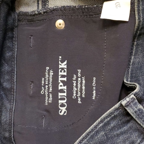 Athleta Sculptek Dark Wash Skinny Jeans 4 EUC - Picture 4 of 12